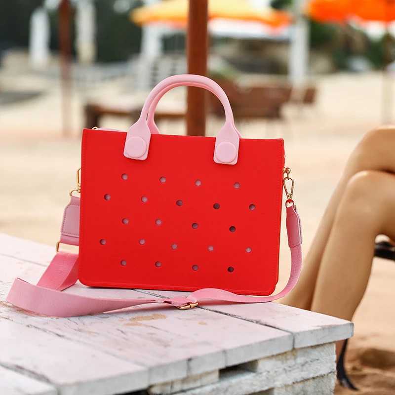 1 piece of EVA womens shoulder strap handbag pink portable handbag casual and fashionable date bag suitable for shopping travel and dating W250415