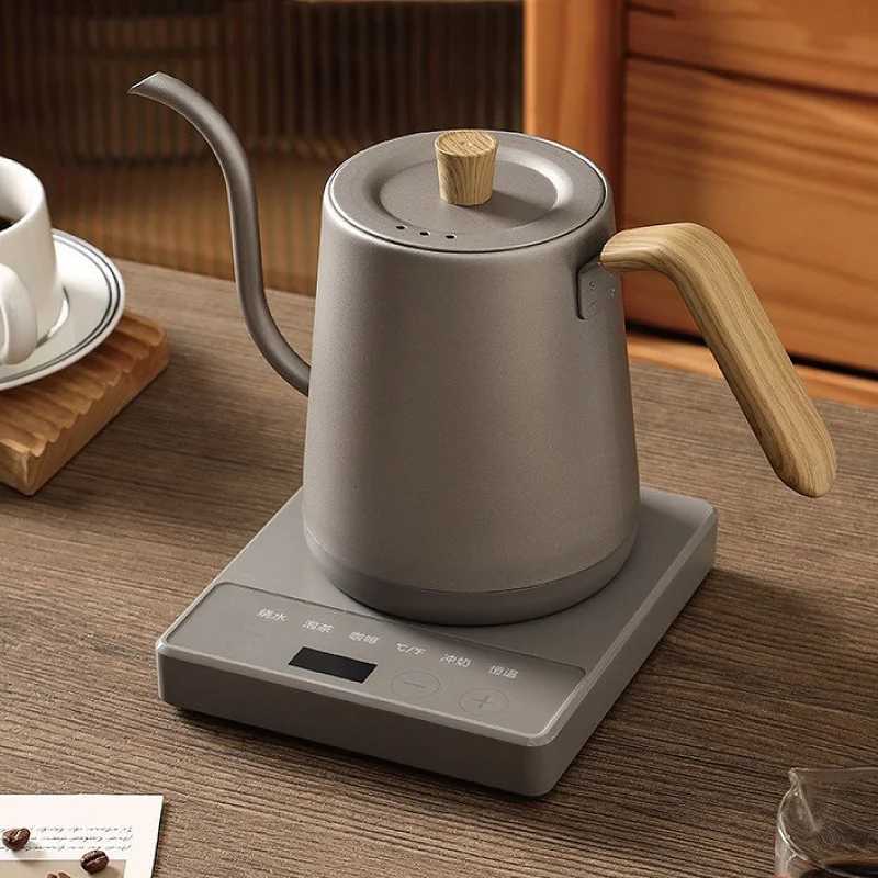 110V/220V Smart Gooseneck Coffee Kettle 304 Stainless Steel Quick Kettle Office Temperature Control Teapot Thermos Pot 800ml Y251114