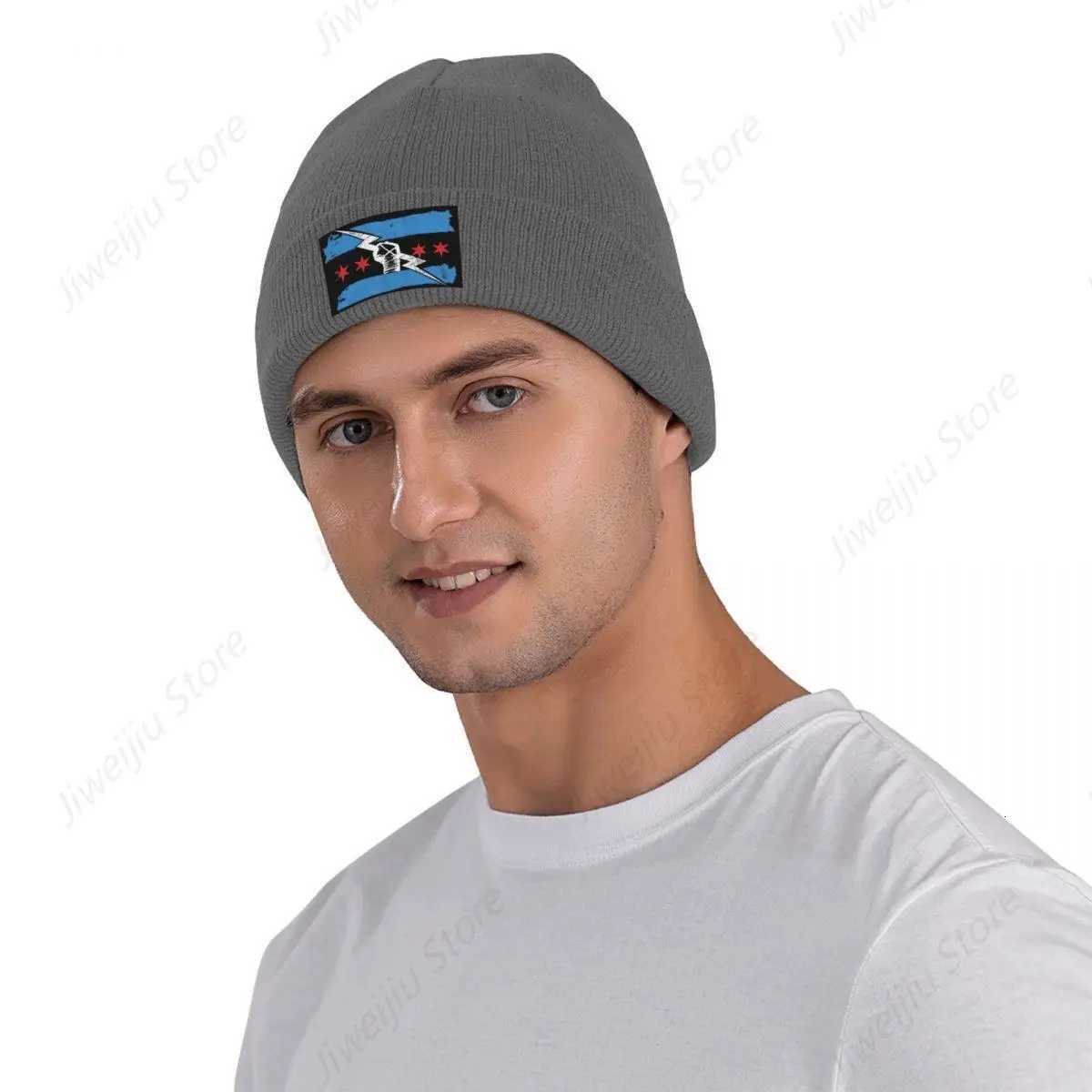 CM Punk WWE Warm Knitted Cap Hip Hop Bonnet Hat Autumn Winter Outdoor Beanies Hats for Unisex AdultT251115