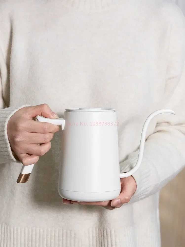 Timemore Fish Smart Electric Pour Over Kettle 600ml 220v Fine Mouth Temperature Control Customize Hand Brew Coffee Pot Y251114