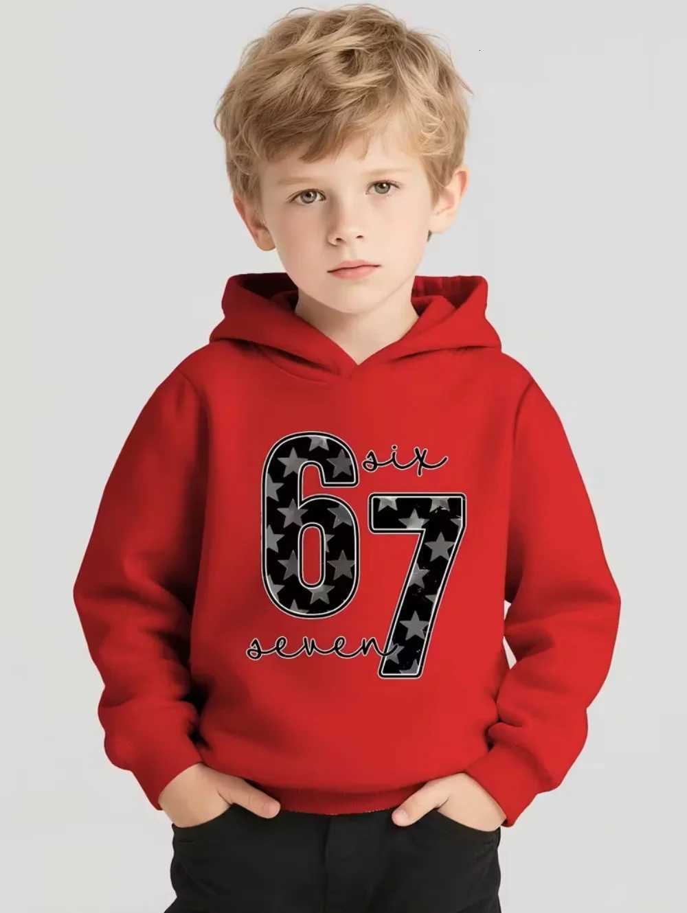 Bruh 67 Six Seven 6-7 Funny Brainrot Hoodies for Kids Chaotic Humor Y2k Game Saying Tee Fashion Boys Top CHIldrens ClothesW251115