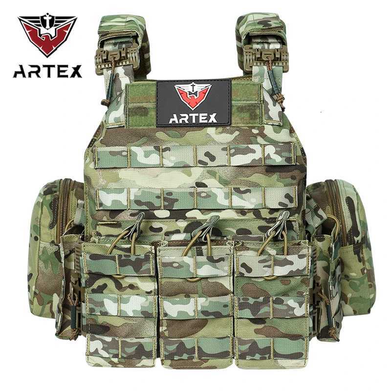 Tactical Vest with Triple Magazine Pouch 1000D Nylon Quick Release 6094K Hunting Airsoft Combat Accessories battle vest XJ251114