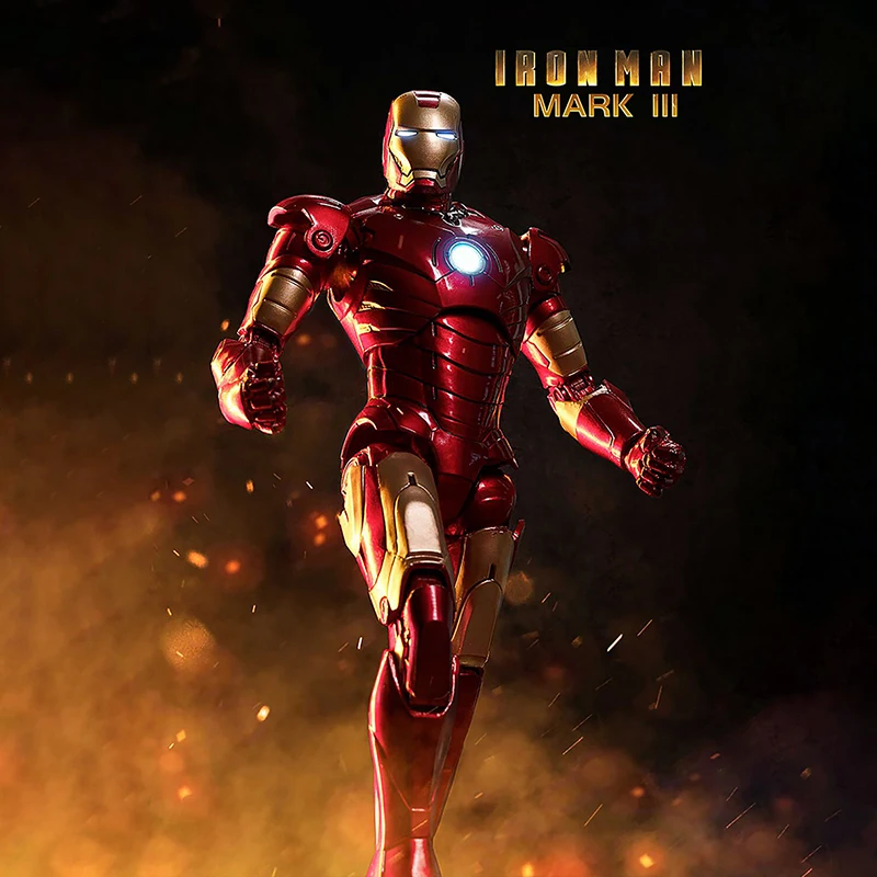 ZD Toys Marvel Official Licensed Iron Man MK3 7Inch Tony Stark Action Figure Avengers 1/10 Scale Collectible Model Kids Gifts Bulk Wholesale