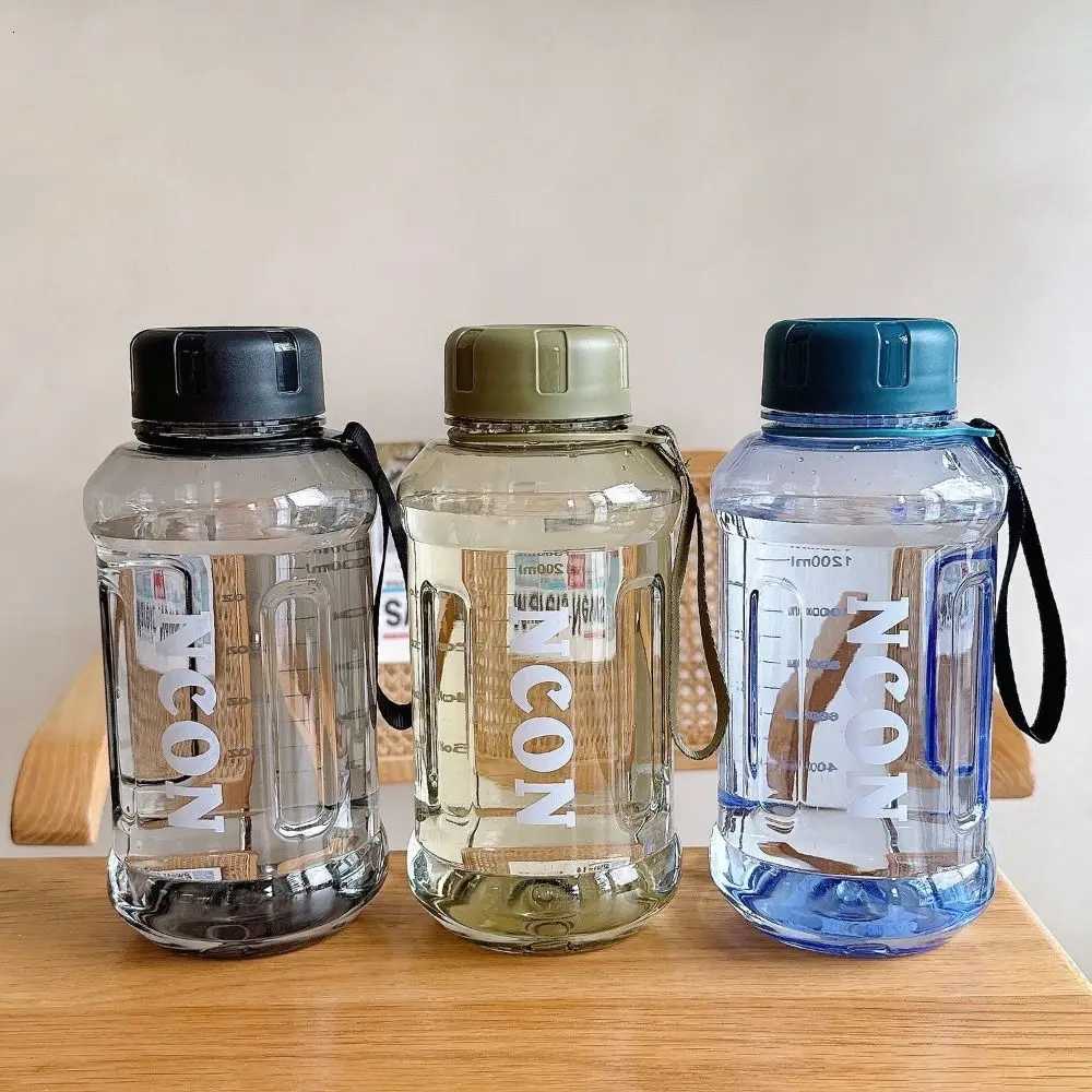Outdoor Sports 850/1100/1300ml Clear Water Bottle Leakproof Lightweight Drinking Cup Large Capacity Travel KettleW251114