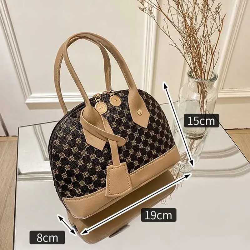 2025 New Korean Style Shell Bag Vintage Crossbody Shoulder Bag Women Fashion Handbag Casual Tote Purse for LadiesW251115