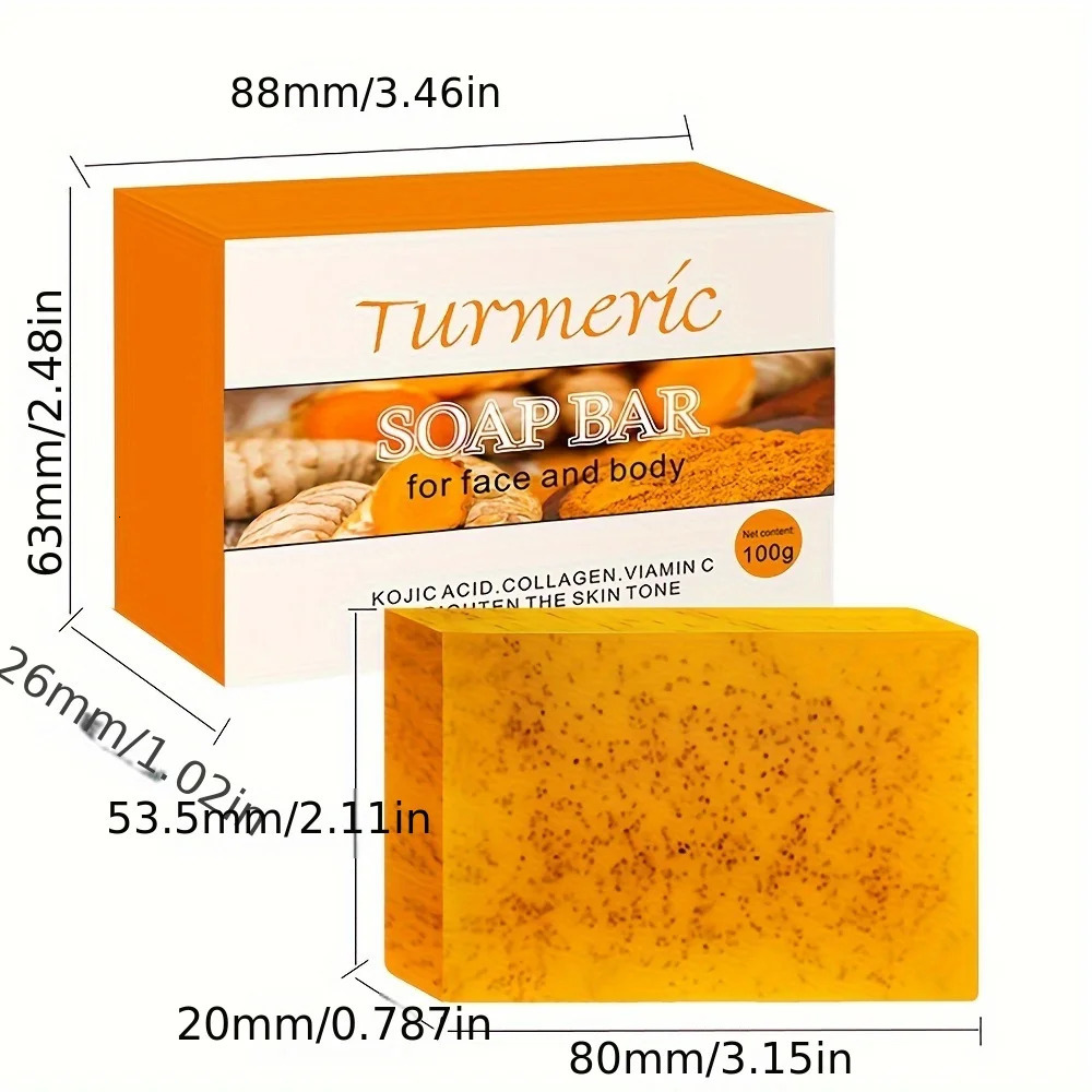 5Pcs Turmeric Soap Lemon s Handmade Soap Kojic soap Natural Skincare Bar for izing And Exfoliating Body And Face 251111