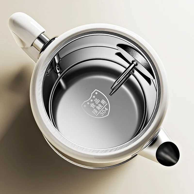 18L Retro Electric Kettle With Mechanical Thermometer Boil Water Tea Pot 304 Stainless Steel Insulation Pot Kettles 220V Y251114