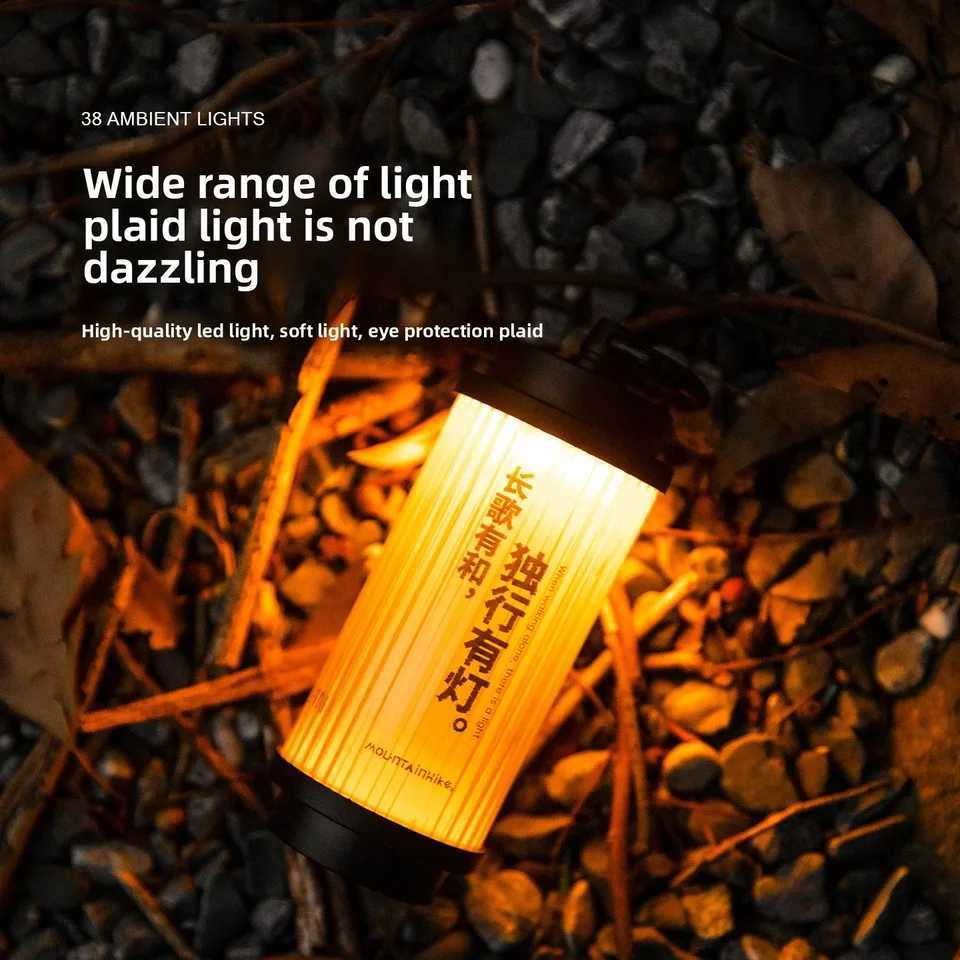1800mAh 38-KT 38 Light With Bracket USB Rechargeable Camping Lanterns Outdoor Tent lamp Powerful Mini LED Flashlights Camp Light M251115