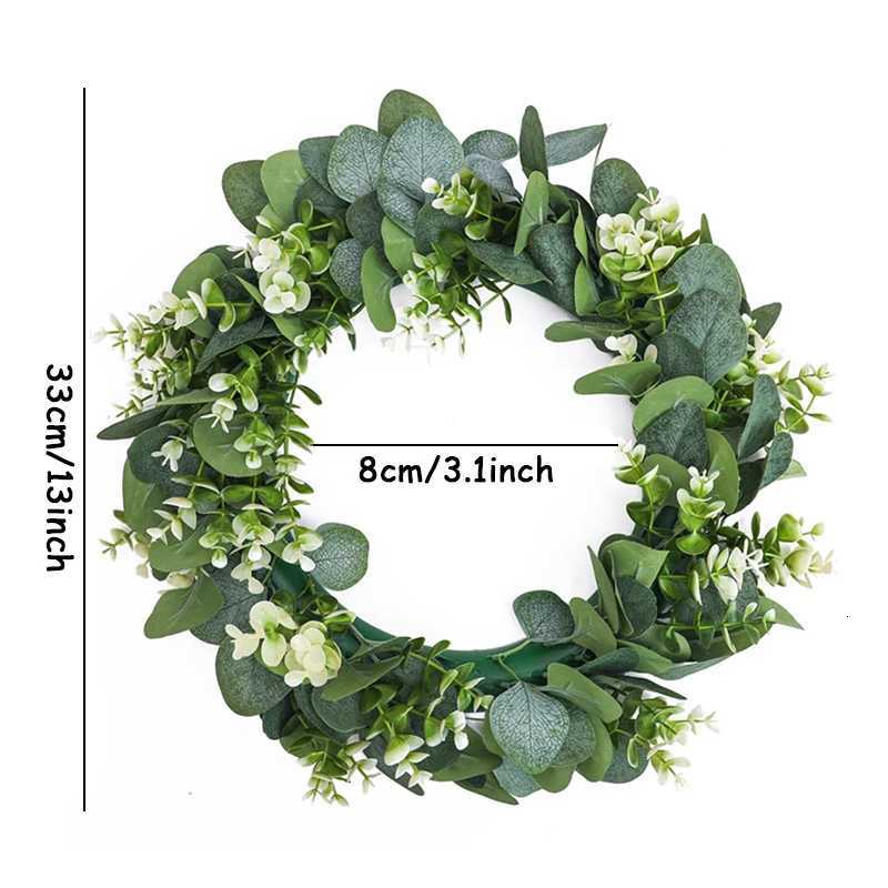 Eucalyptus Christmas Plant Wreath Wedding Holiday Supplies Door Home Decoration Diy Photo Props Flowers Background Wall GarlandsM251115