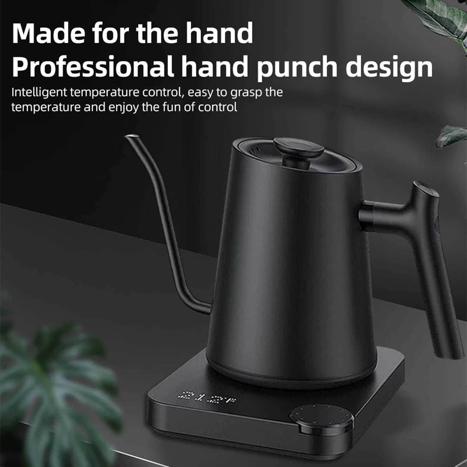 Gooseneck Electric Kettle 09L Temperature Control Stainless Steel Inner Quick Heating 1200W Anti-dry Protection Y251114