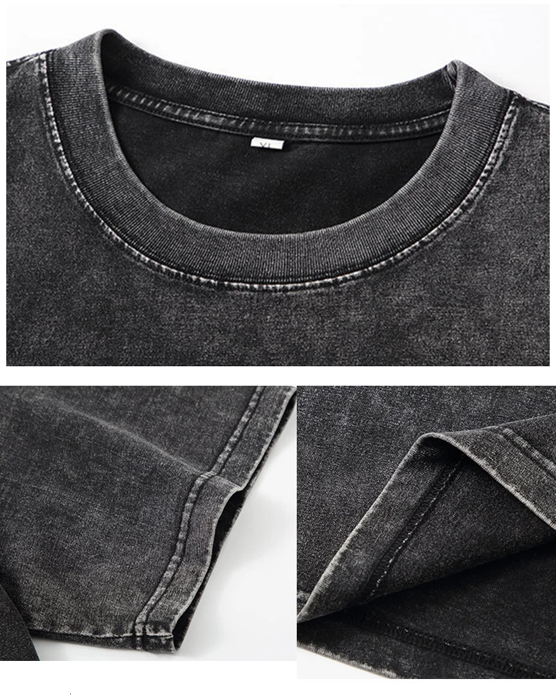 Blessyuki Quality Acid Wash Washed Print TShirt Women Plus Size Vintage Streetwear Mineral T-shirts Girls Tops Y2k 250415