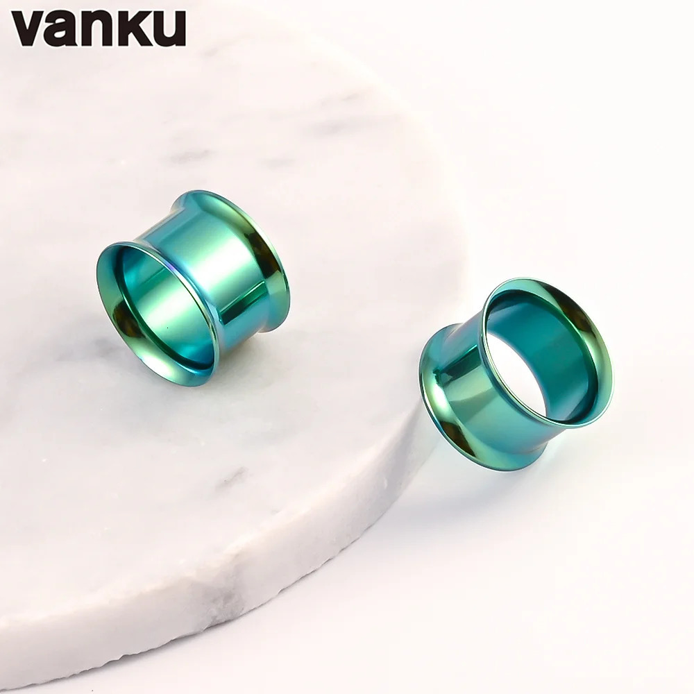 Vanku 16pcs Steel Ear Plugs and Tunnels Piercings Screwed Earring Expander Earlet Gauges Body Jewelry 250408