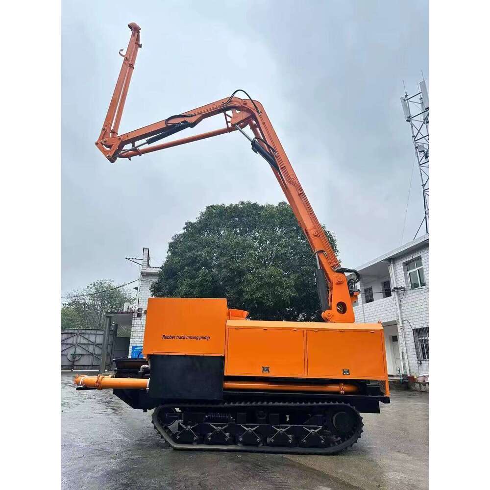 Crawler-Style Concrete Mixing Pump for Heavy-Duty Construction Sites