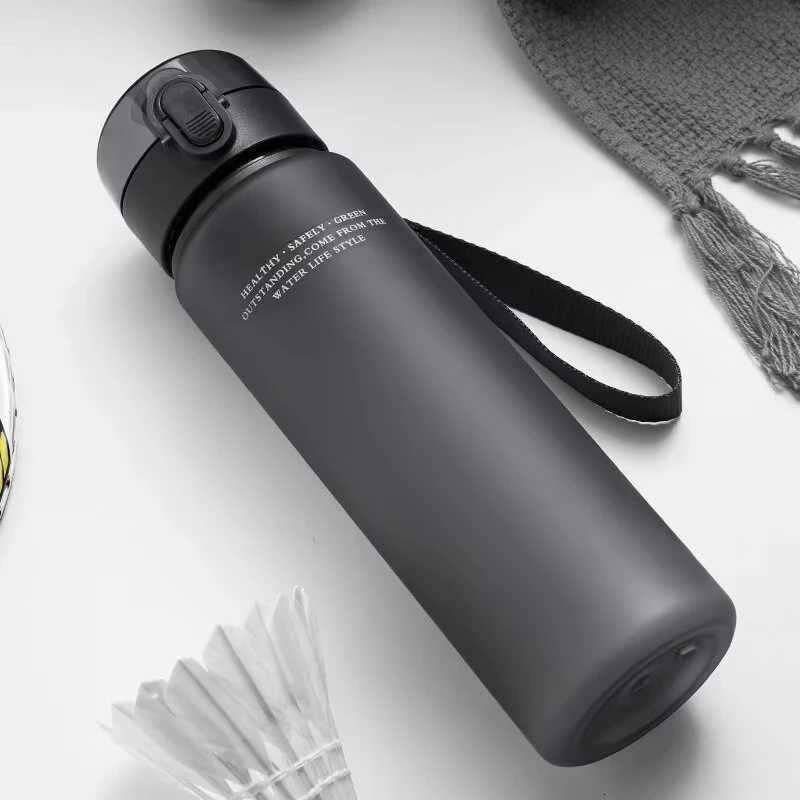Large Capacity Sports Water Bottle Leak Proof Plastic Drinking Cup With Scale Suitable For Travel Fitness Leakproof Water CupW251114