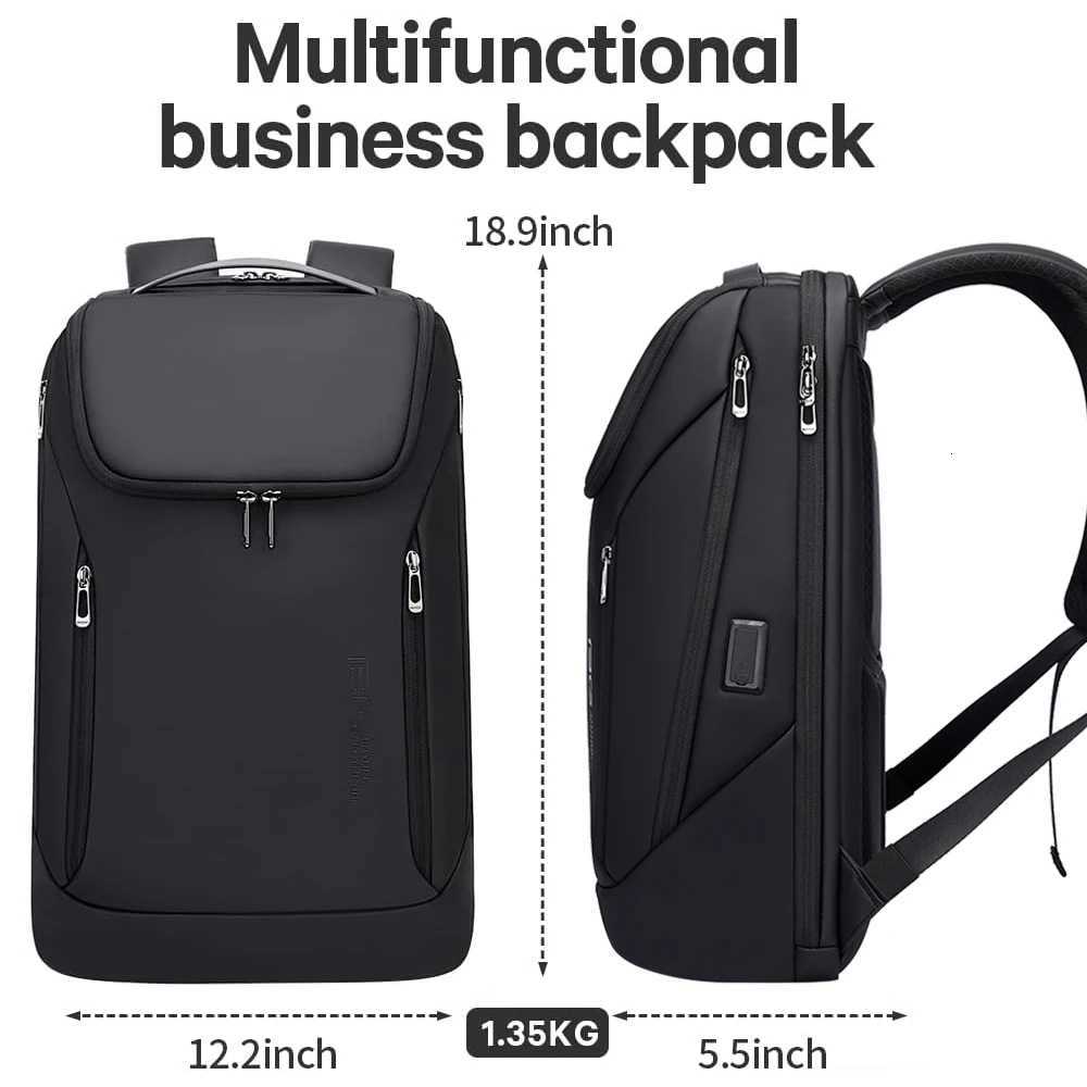 BANGE Business Backpacks Laptop 156 inch Multifunctional WaterProof Big Capacity Daily Work Male Backpack School Bag MochilaW251114