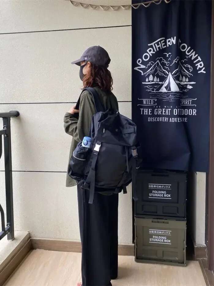 Annual B- in-Large Capaci Multi-Pocket Wunder Sports Portable Outdoor Waterproof Parachute Nylon Backpack WT314