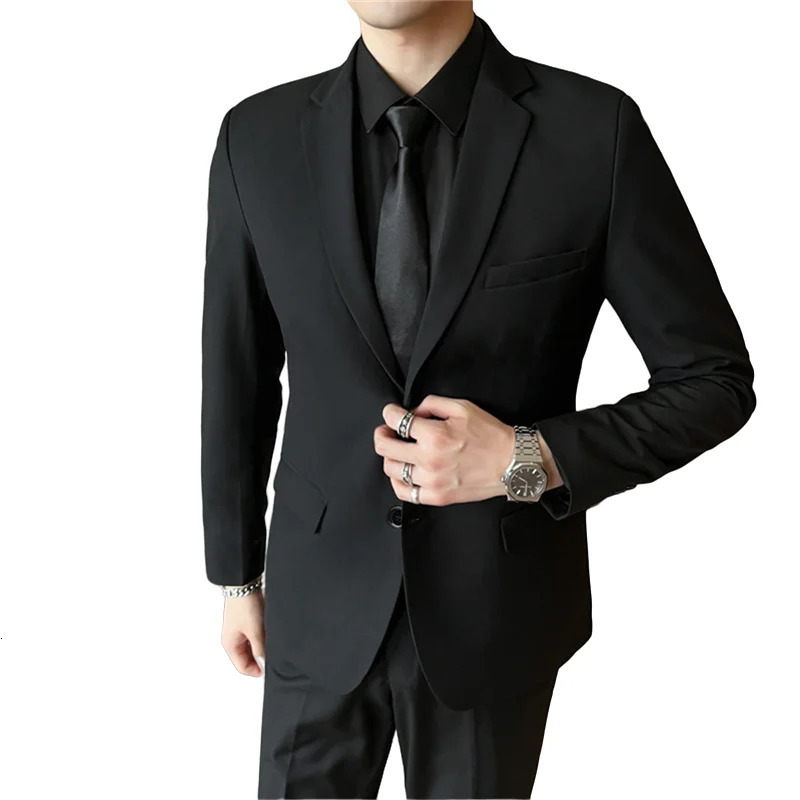 Mens Fashion Business Wedding Gentlemen Full Professional Interview Formal Casual Set 250414Z