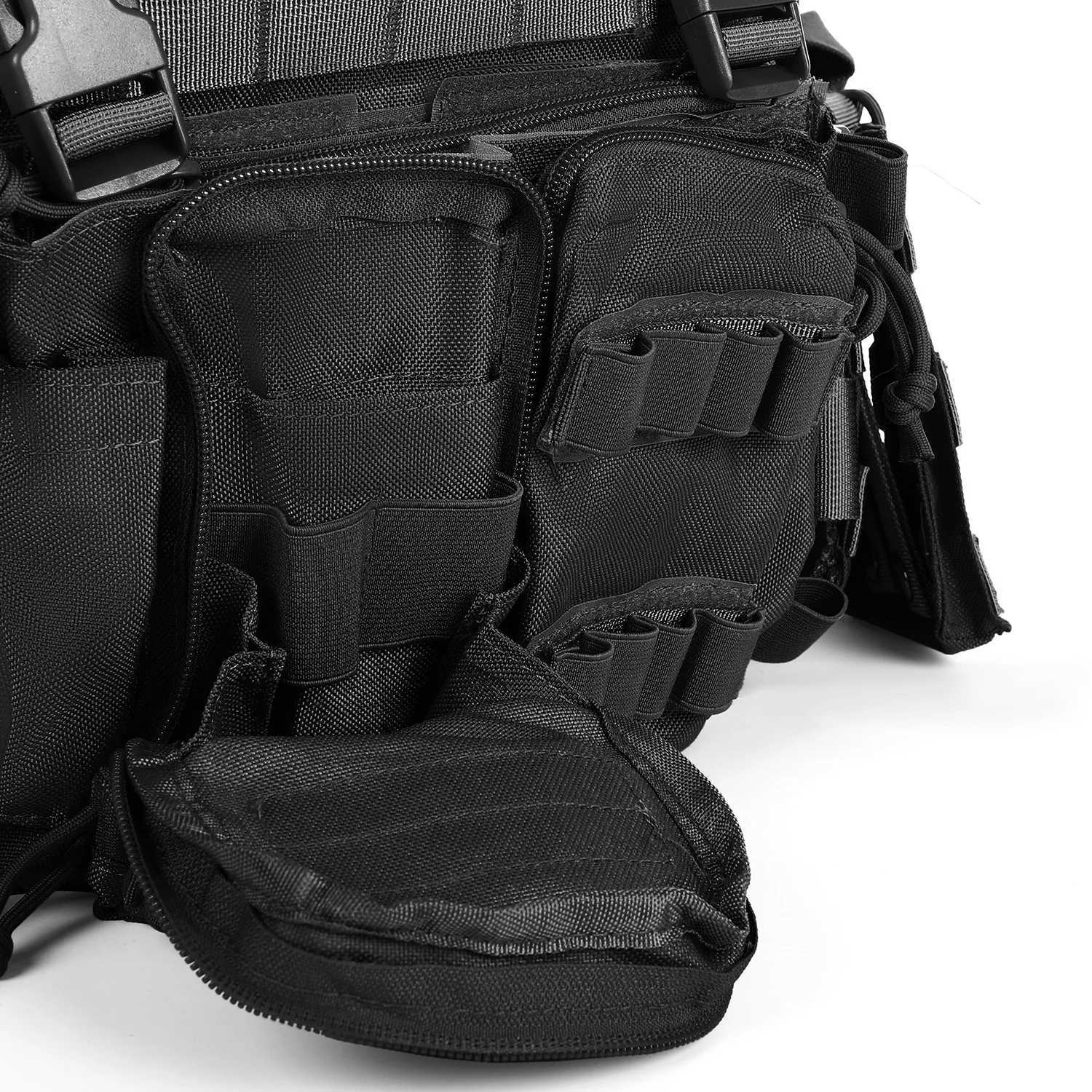 Tactical Vest Modular MOLLE System Multi-Pocket Adjustable Lightweight for Outdoor Hiking Airsoft Survival XJ251114
