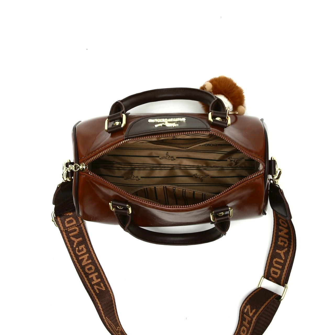 Womens fashionable pillow shoulder bag large capacity PU leather cross body handbag convertible space handbag 250410