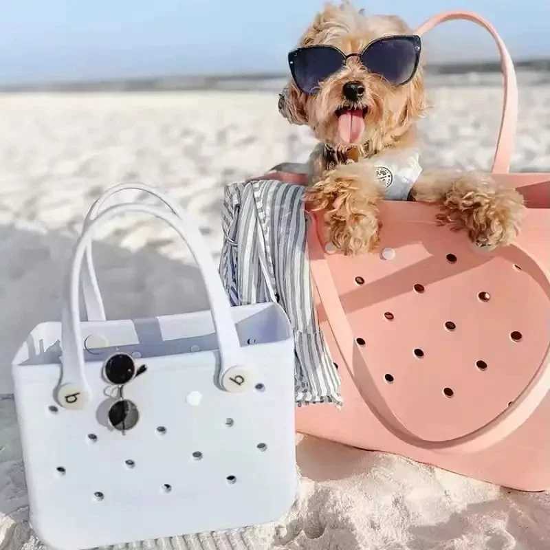 EVA waterproof summer storage basket cave childrens beach storage bag mini color handbag printed outdoor pet bag girl handbag W250415