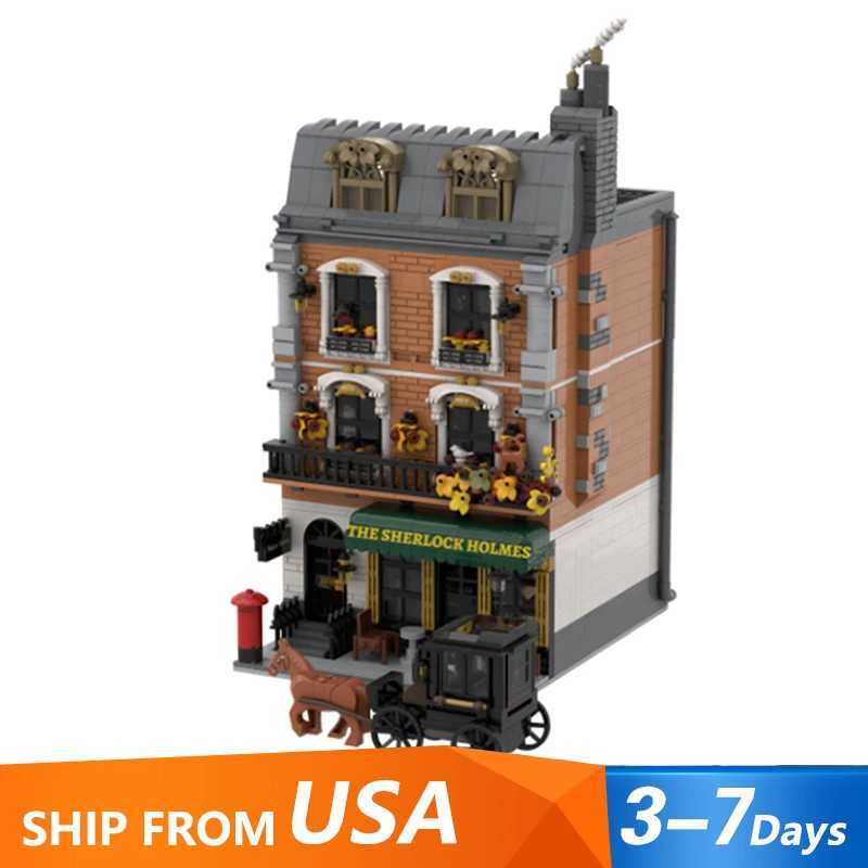 Creative Expert Modular Architecture MOC Pantasy 85014 Baker Street 221B Apartment Style 3300 Building Blocks Puzzle Toys W250415