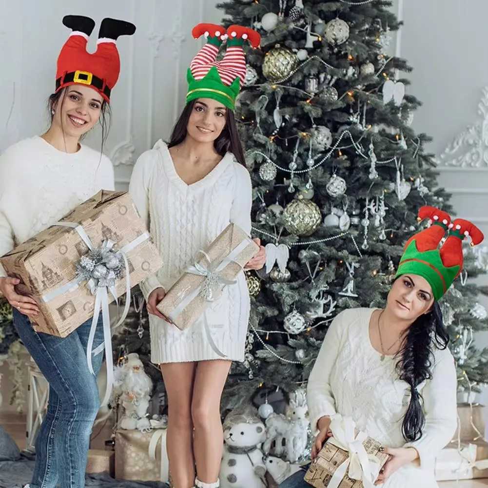Festive Christmas HatElfClownand Pants Headwear for Party GiftsPerfect Christmas Decoration and Party Supplies Y251115