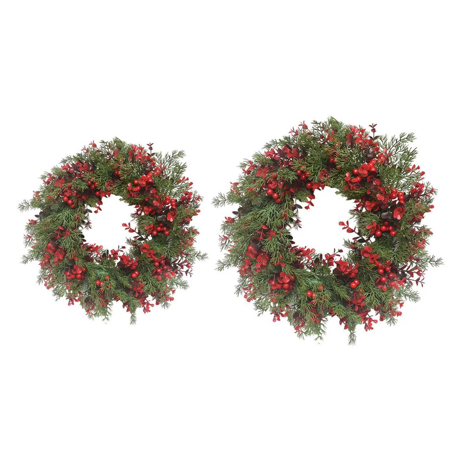 Christmas Wreath Xmas Wreath Housewarming Red Berries Farmhouse HolidayM251115