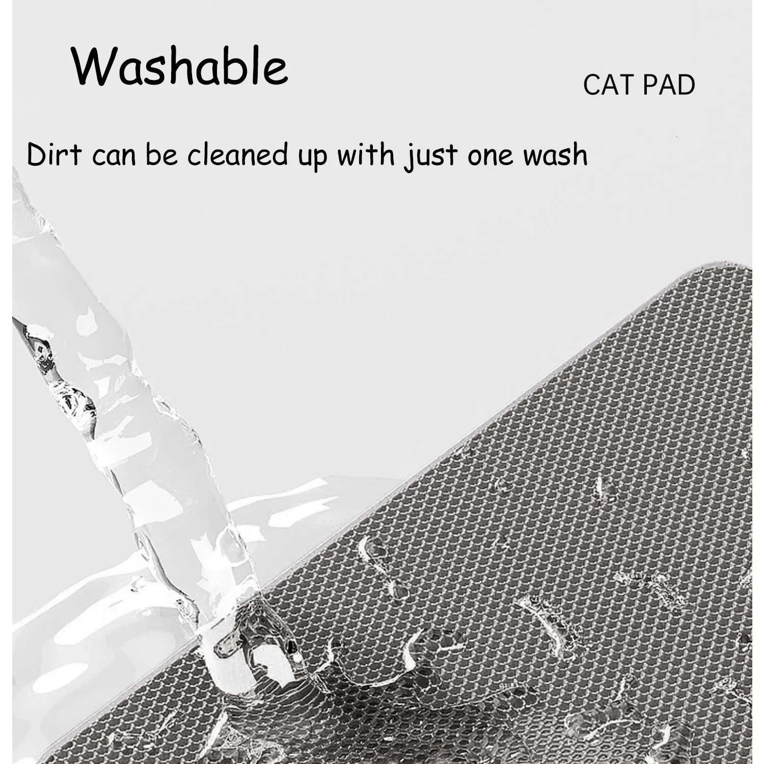 60CMX90CM Cat Litter Mat Waterproof Double Layer EVA Pet Litter Box Toilet Cat Mat Nonslip Sand Cat Washable Pet Clean Pad 250414
