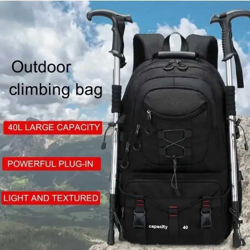 Large capacity backpack professional outdoor hiking and mountaineering bag lightweight and waterproof travel bag usb interfaceW251114