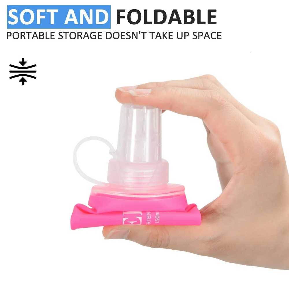 NEWBOLER TPU Outdoor Sport Bottle Folding Soft Flask Drink Portable Water Bottle for Running Camping Hiking Fitness Water BagW251114