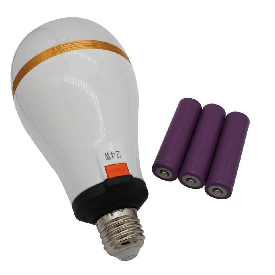 18650 Removable Battery Outdoor Camping Rechargeable Bulb Power AC 85-265V Lighting 5-8 Hours LED Emergency Bulb C251115