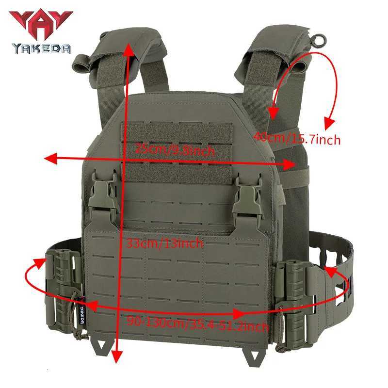 YAKEDA molle system waist quick-release hunting vest with wear-resistant and tear-resistant material XJ251114