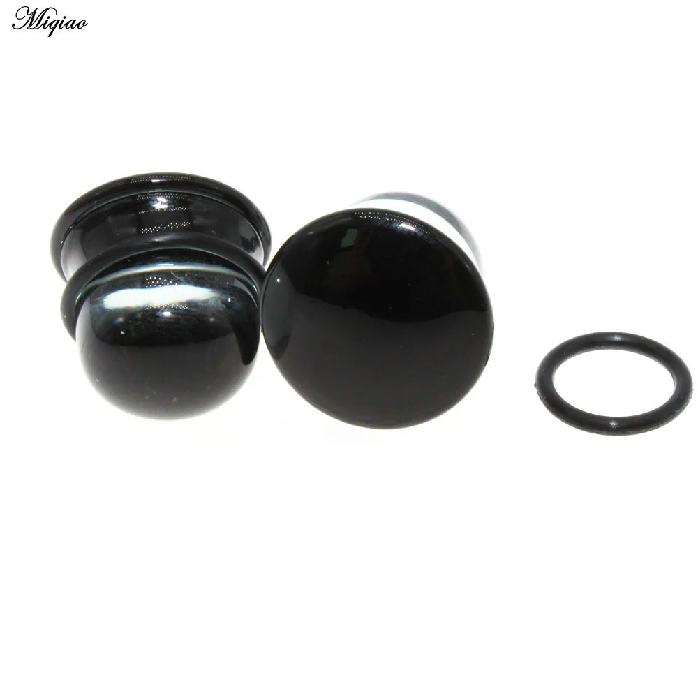 Miqiao 2 Pcs 6-25mm Body Piercing Jewelry Glass Ear Expander Auricle Earrings Earplugs Plugs and Tunnels 250408