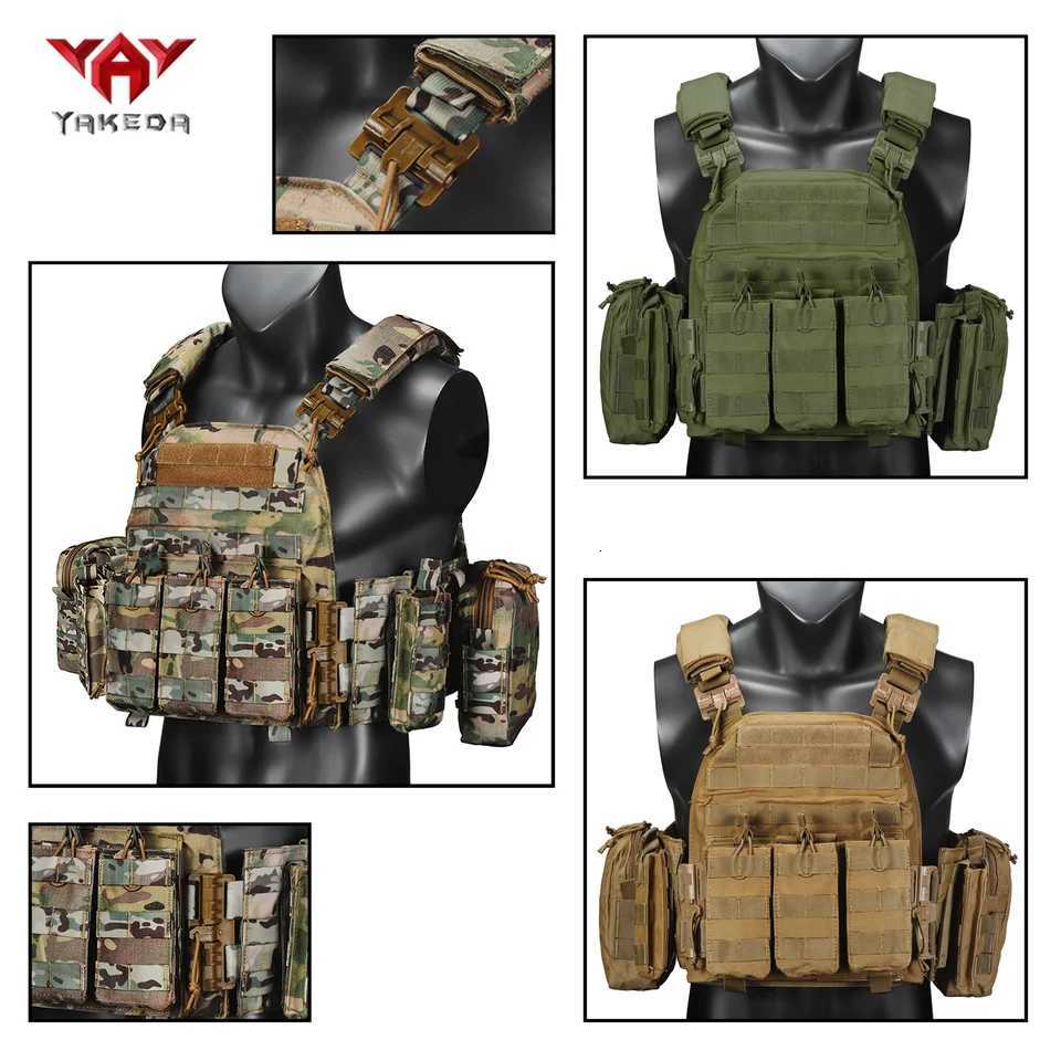 YAKEDA Quick-Release Three-Link Equipment Bag Hunting Vest Durable and Breathable Material XJ251114