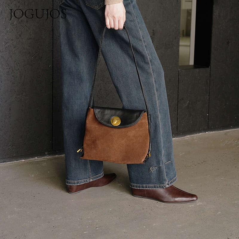 Luxury Bag Designer JOGUJOS Genuine Leather Crossbody Casual Versatile Women S Fashion Niche Handbag Commuter Shoulder Bag