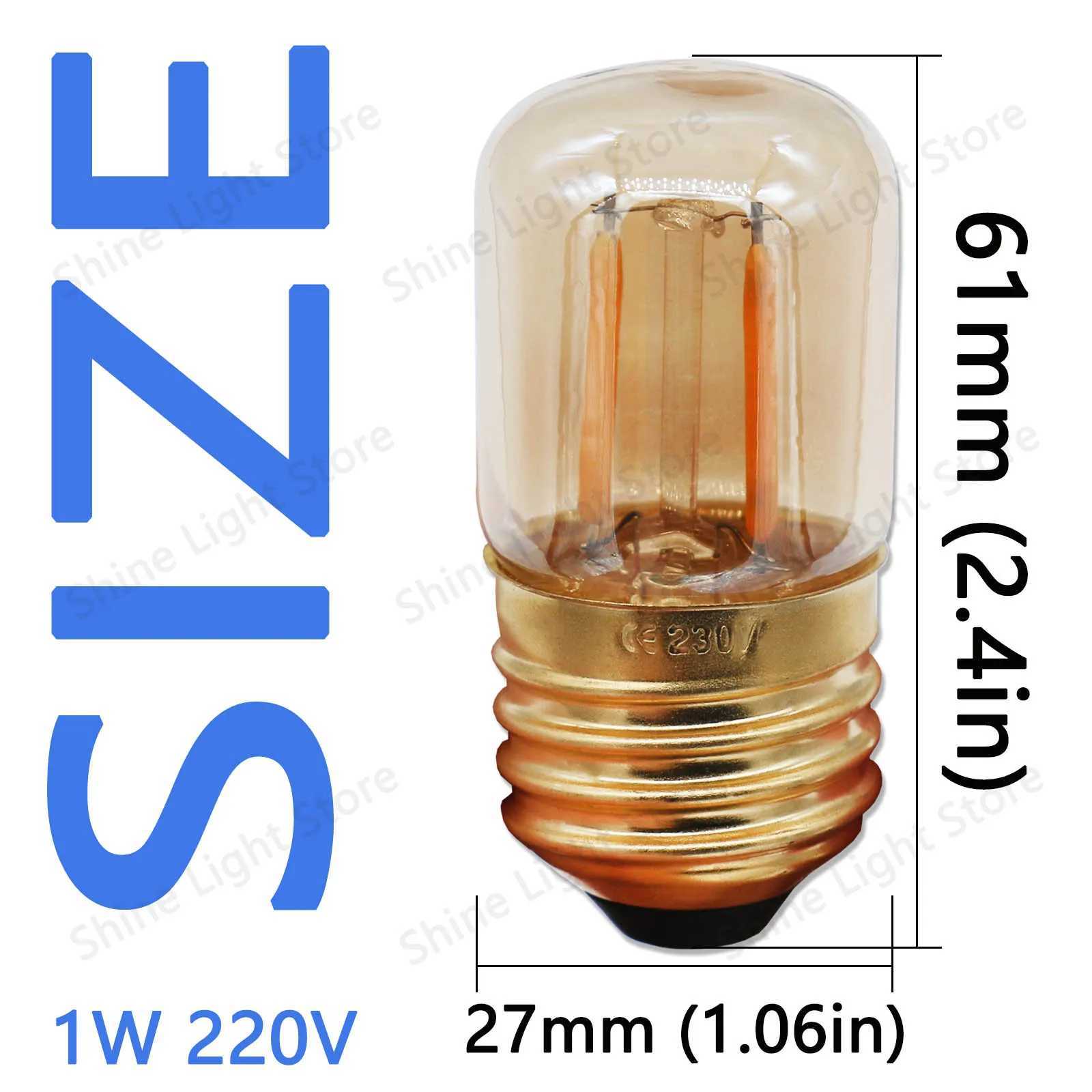 1W/15W LED Edison Bulb E27 Filament Lamp AC220V T28 Retro Bulb Tungsten Filament Bulb Restaurant Light 2200K Diode Accessories C251115