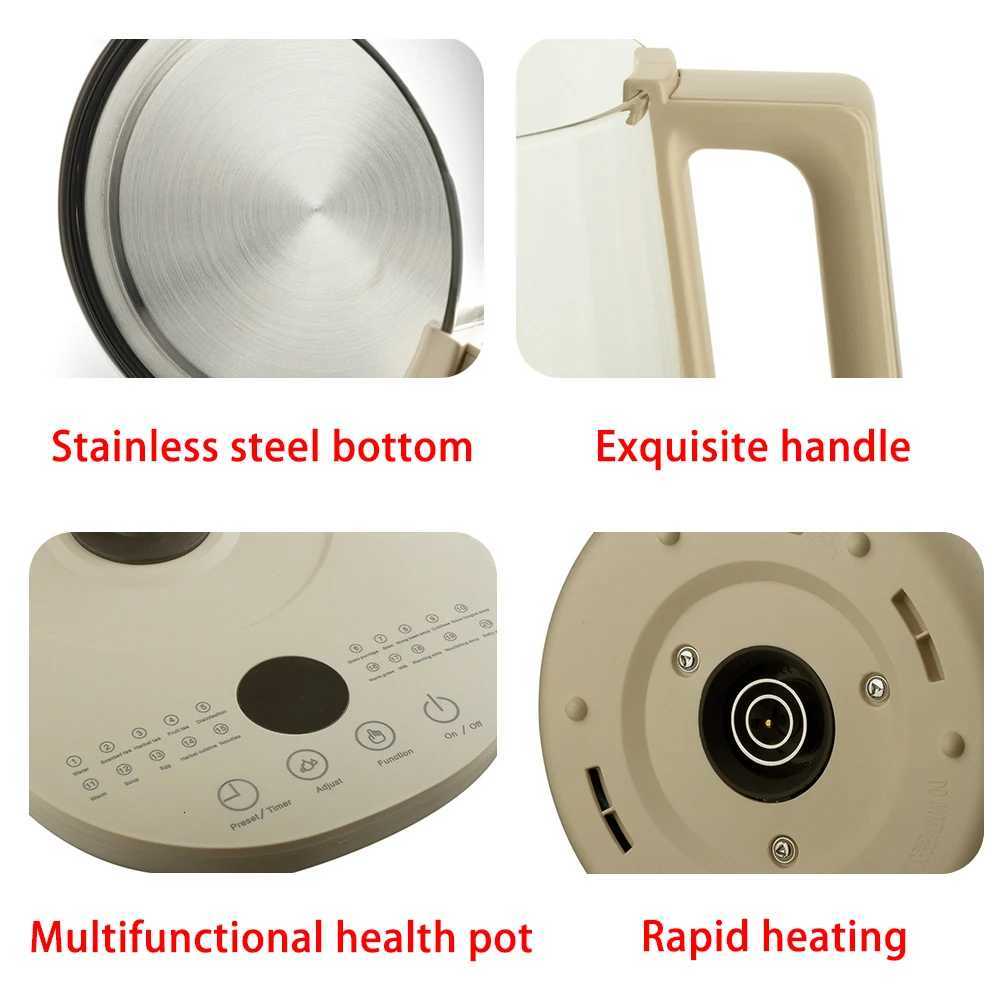 Health Preserving Pot 15L Electric Glass Kettle Kitchen Appliances Smart Kettle Automatic Multifunctional Tea Coffee Y251114