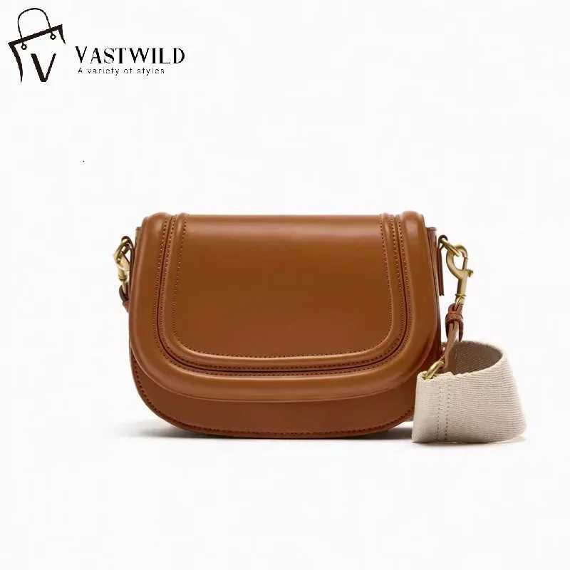 Fashion Small Flap Bag Designer Wide Strap Saddle Women Shoulder Bags Luxury PU Leather Crossbody Bag Trend Small Phone PursesW251115