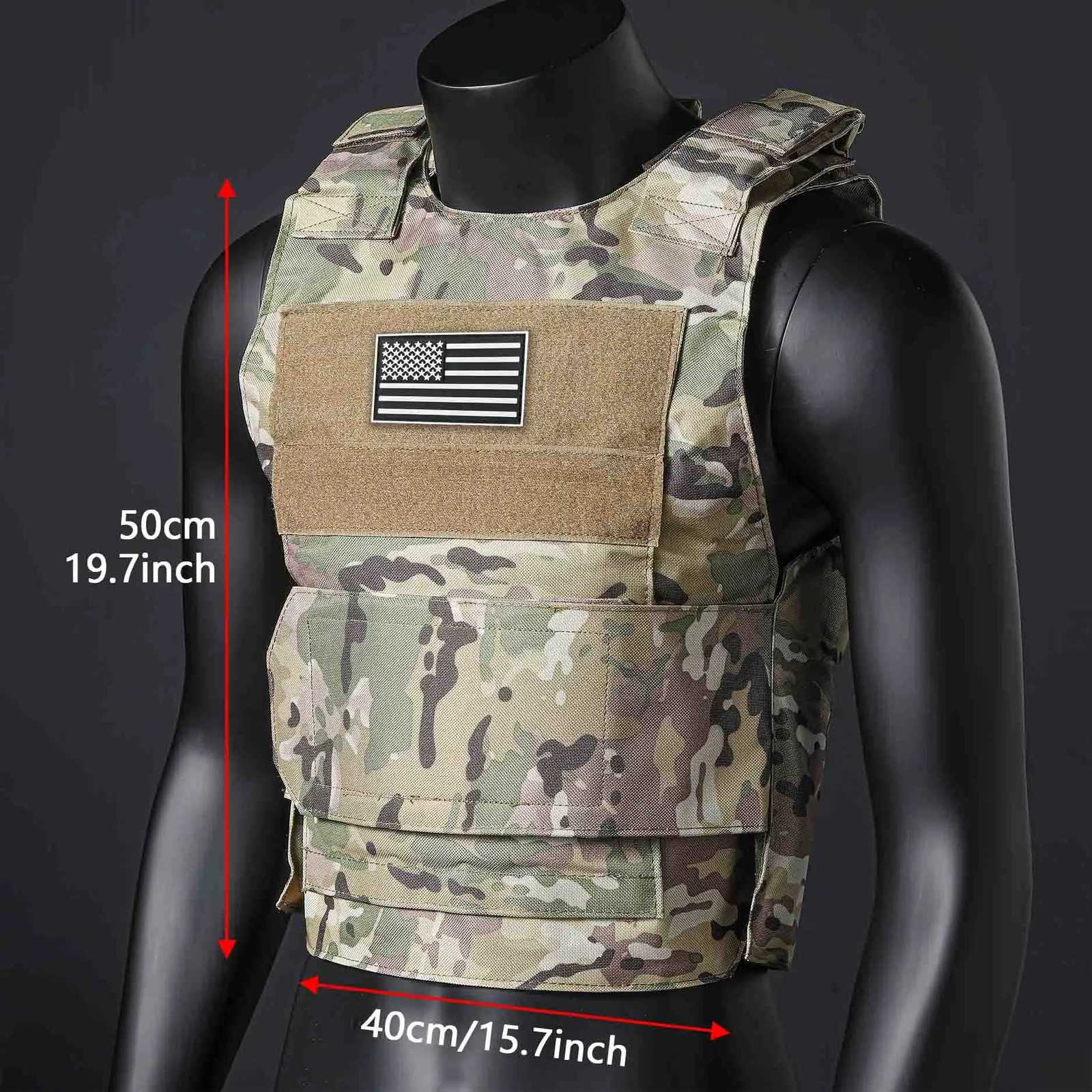 (Gift of American Flag) Quick Detachment Training Outdoor Vest Wilderness Adventure Equipment Training Clothes Black Eagle Vest XJ251114