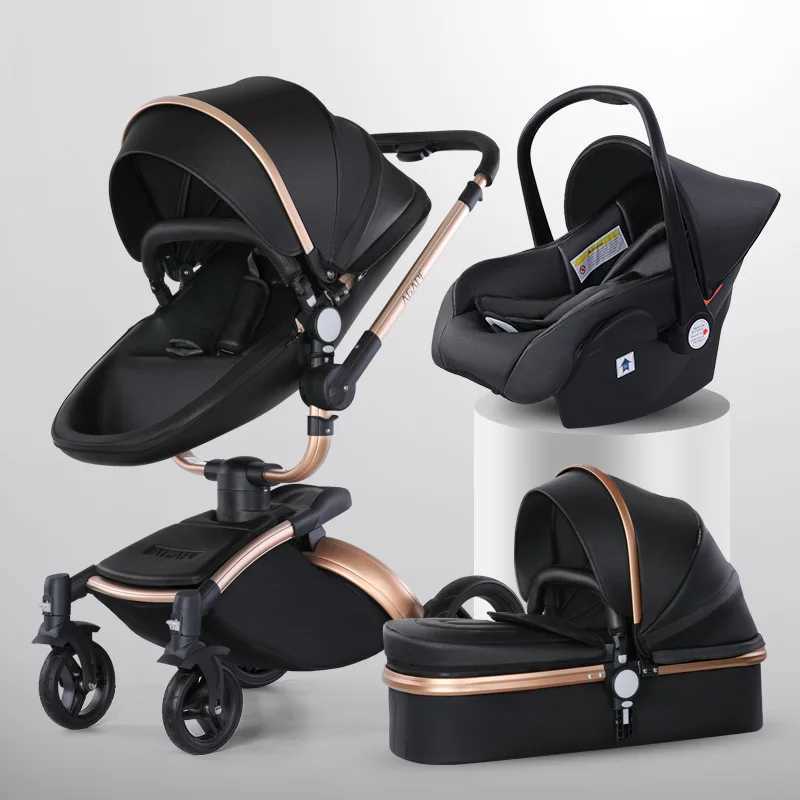 2024 luxury baby strollers newborn strollers baby strollers horse drawn carriages shell shaped strollers high-quality baby prams high landscape X25041