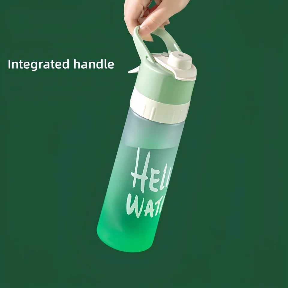 650ml Large Capacity Spray Water Bottle Outdoor Sport Fitness Water Cup Protable Spray Bottle BPA Free Drinkware Travel BottlesW251114
