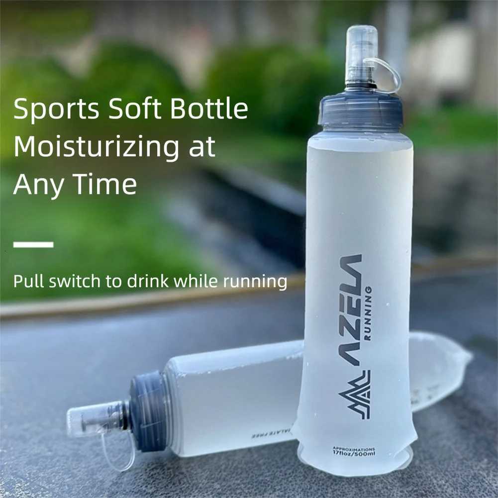 Sports Soft Water Flask Soft Flask 500ml Food Grade For Running Portable Lightweight Running Water Bottle for Outdoor SportsW251114