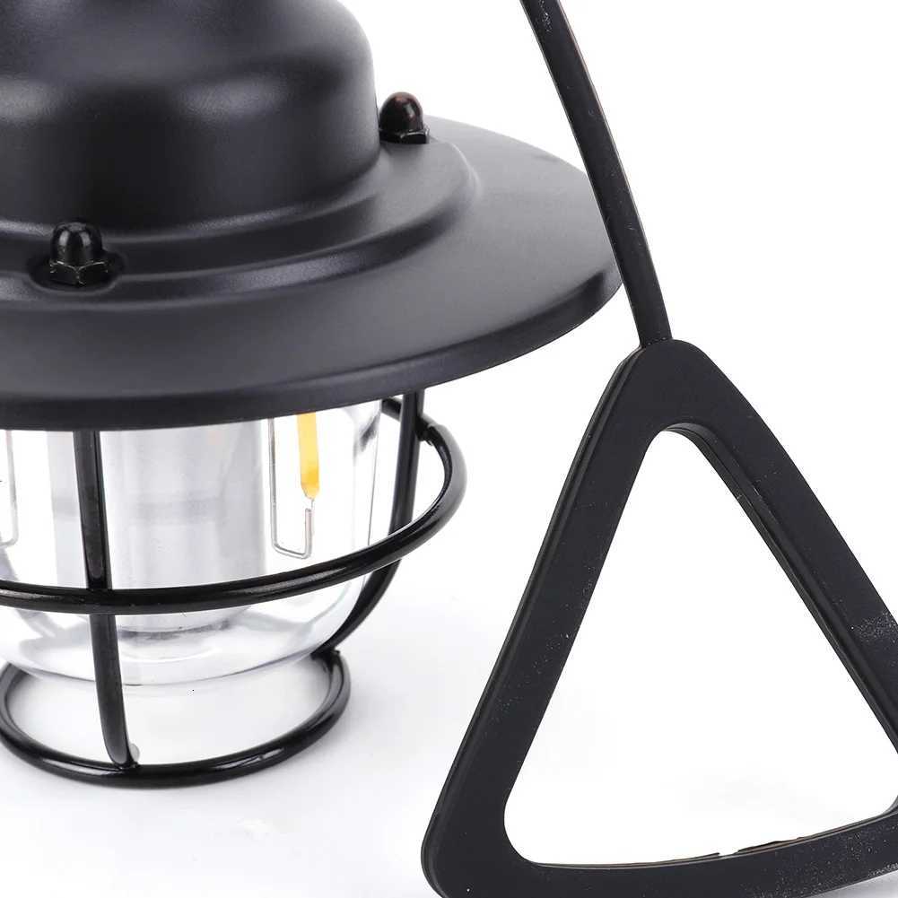 Camping Light 1200mAh Mini Metal Chandelier 2700K/6500K Retro Atmosphere Chandelier Stepless Dimming Type C Charging for Fishing M251115