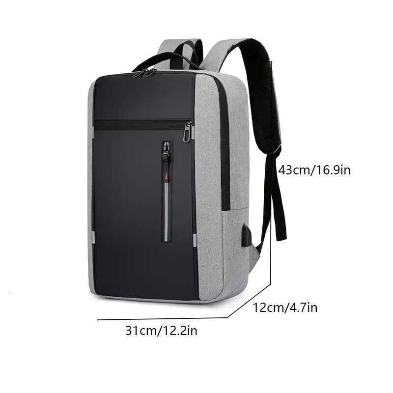 1 Pack 156 Inch Mens Business Computer Bag Multi-pocket High-capacity Usb Charging Work Commuting BackpackW251114