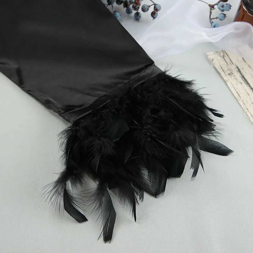 Black Father Robe Satin Kimono Long Ice Silk Bathrobe Lady Wedding Dress Autumn New Elegant Home Clothes Intimate Lingerie C251115