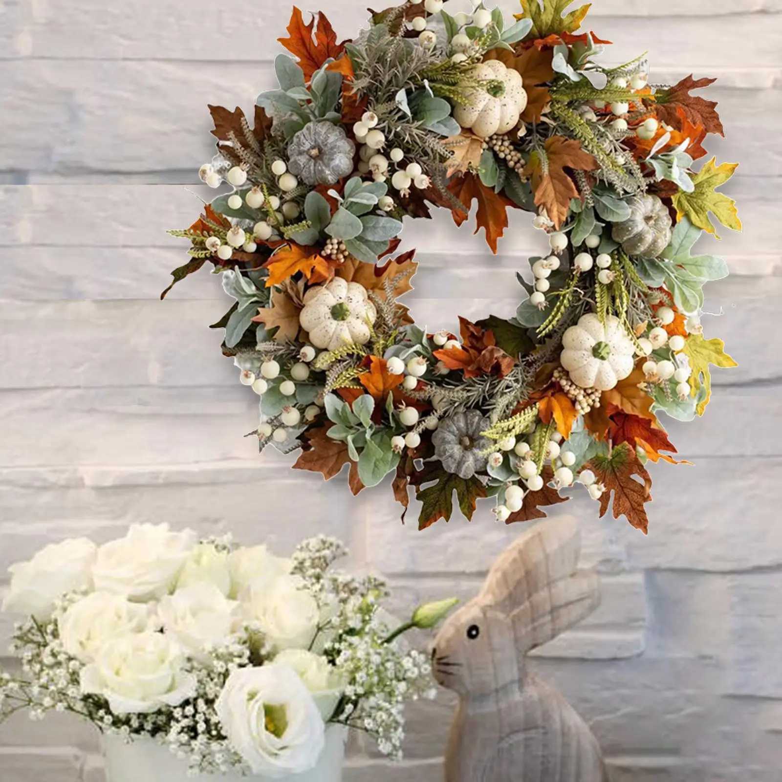 Festive Autumn Door Wreath - Simple Care and Storage SolutionM251115