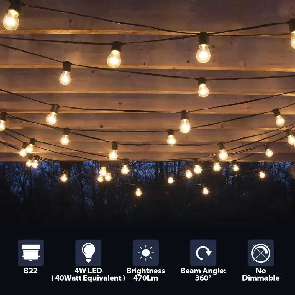 Melery B22 Filament LED Light Bulb 4W Incandescent Bayonet Lamp G45 2700K Warm Cold Day White Replacement 40W Rustic Clear 3PACK C251115