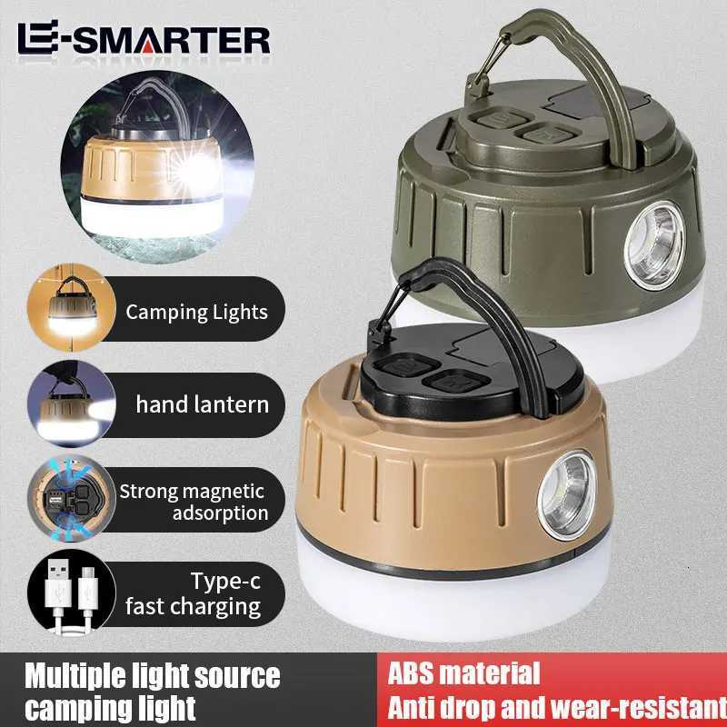 Portable LED Camping Lantern Multi Light Source Emergency Lights Outdoor Hiking Climbing BBQ Camp Tent Lamp With Hook And Magnet M251115