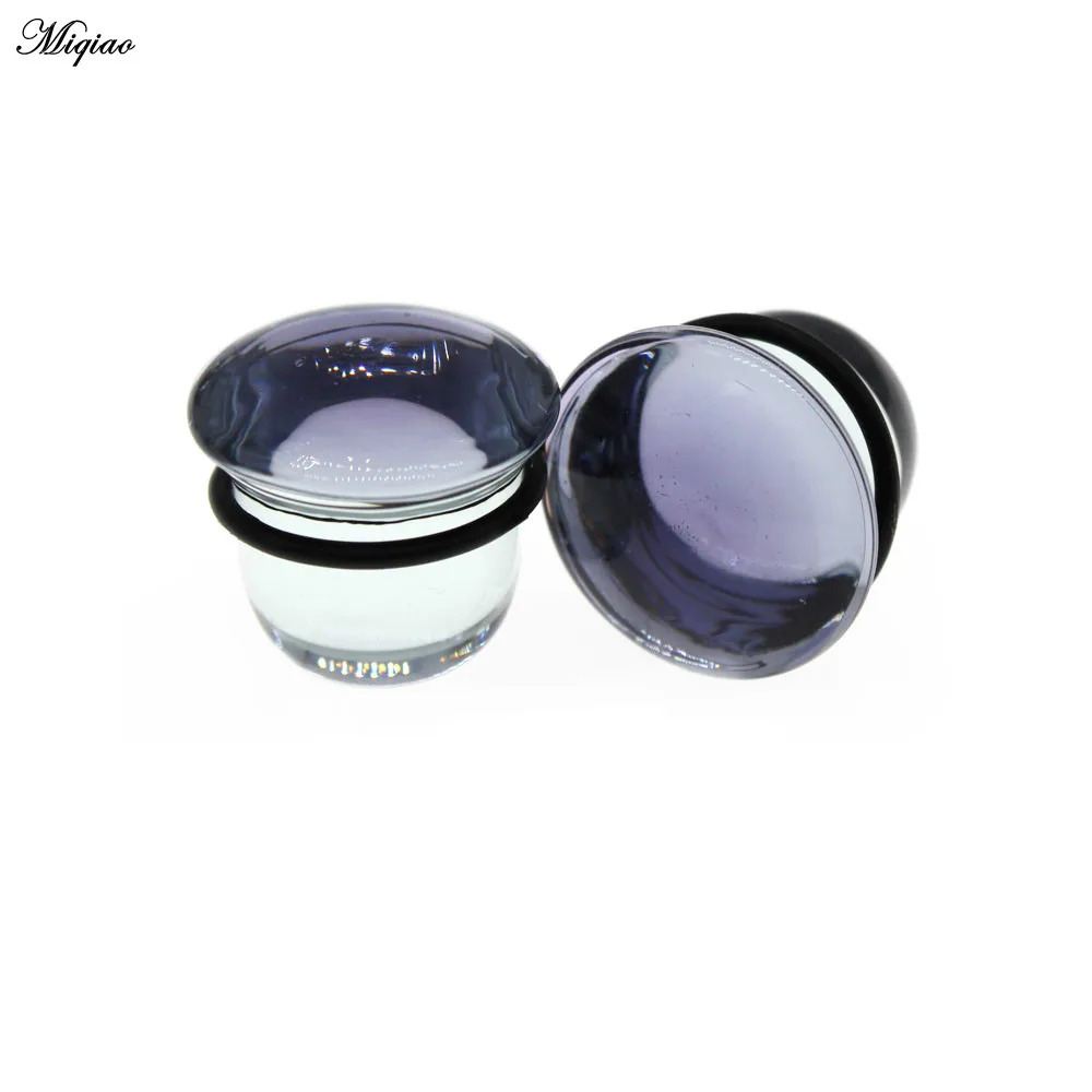 Miqiao 2 Pcs 6-25mm Body Piercing Jewelry Glass Ear Expander Auricle Earrings Earplugs Plugs and Tunnels 250408