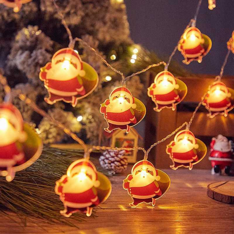 Christmas LED Lights String Santa Claus Snowman Fairy String Light Xmas Garland Xmas Tree LED Light Navidad Christmas DecorationM251115